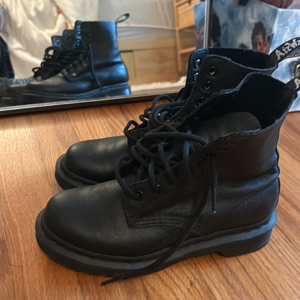 Doc Martens original boots with black soles
